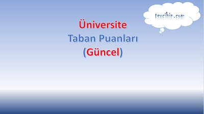 Üniversite taban Puanları 2024 ve Sıralaması-yök atlas